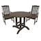 Highwood Usa Lehigh 3pc Round Outdoor Patio Furniture Dining Set AD-DNL36-ACE - alternate 1